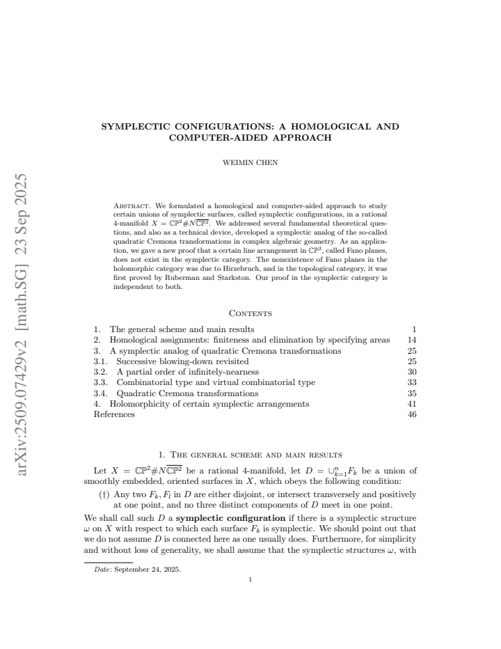 First page
