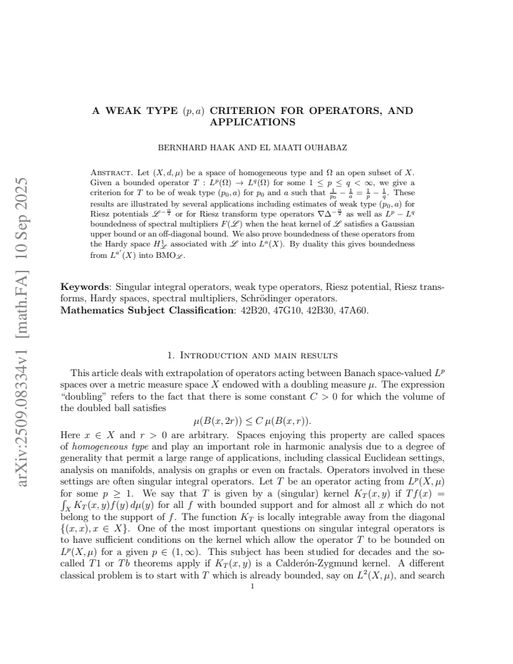 First page