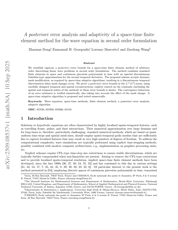 First page