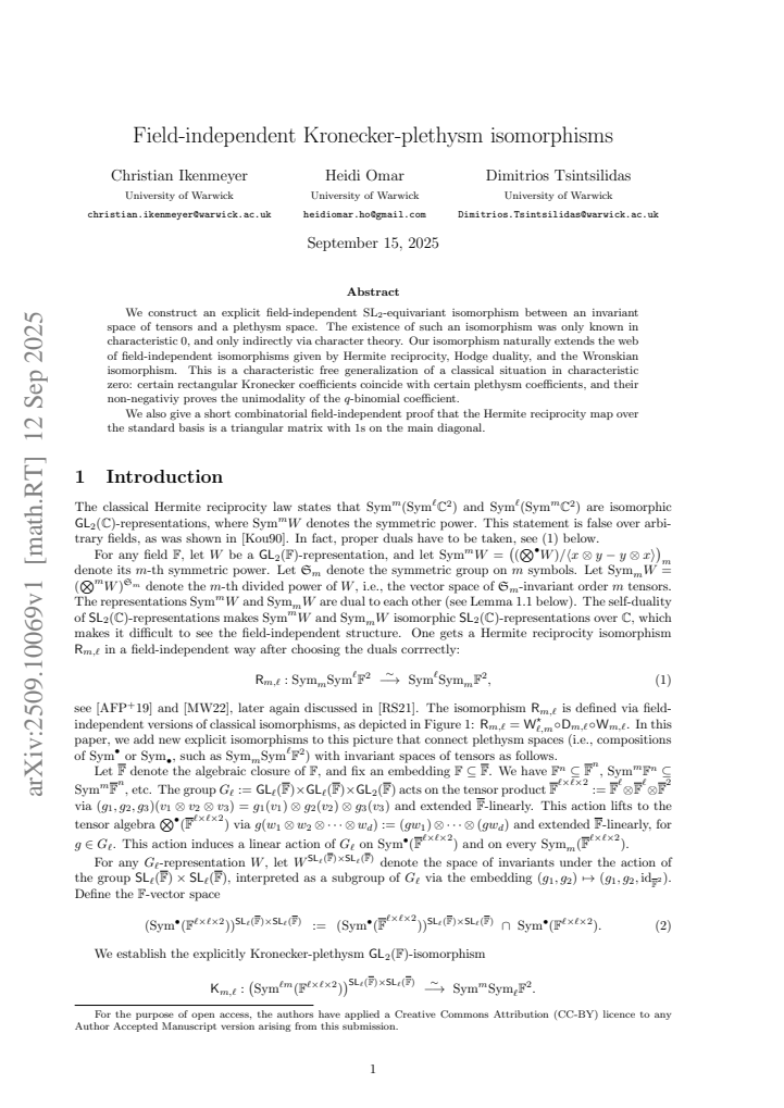 First page
