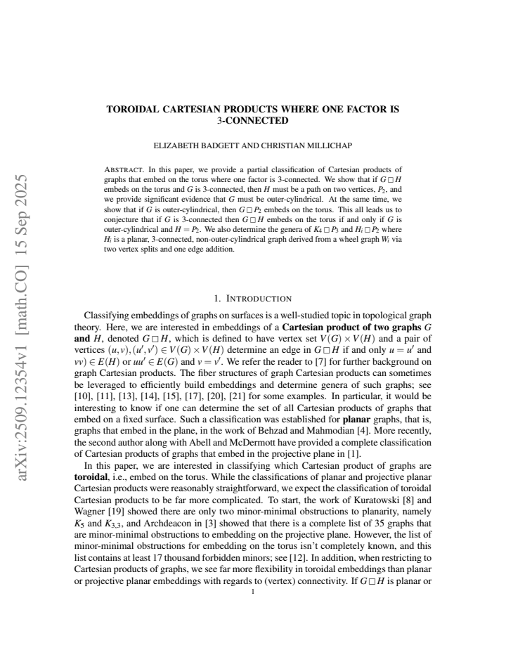 First page