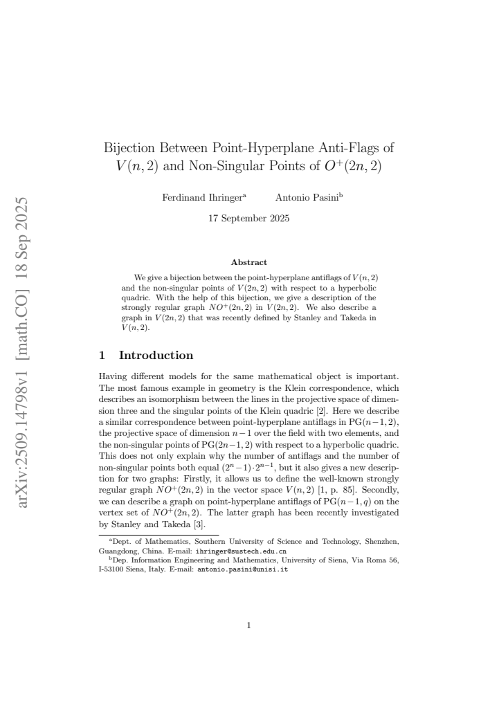 First page