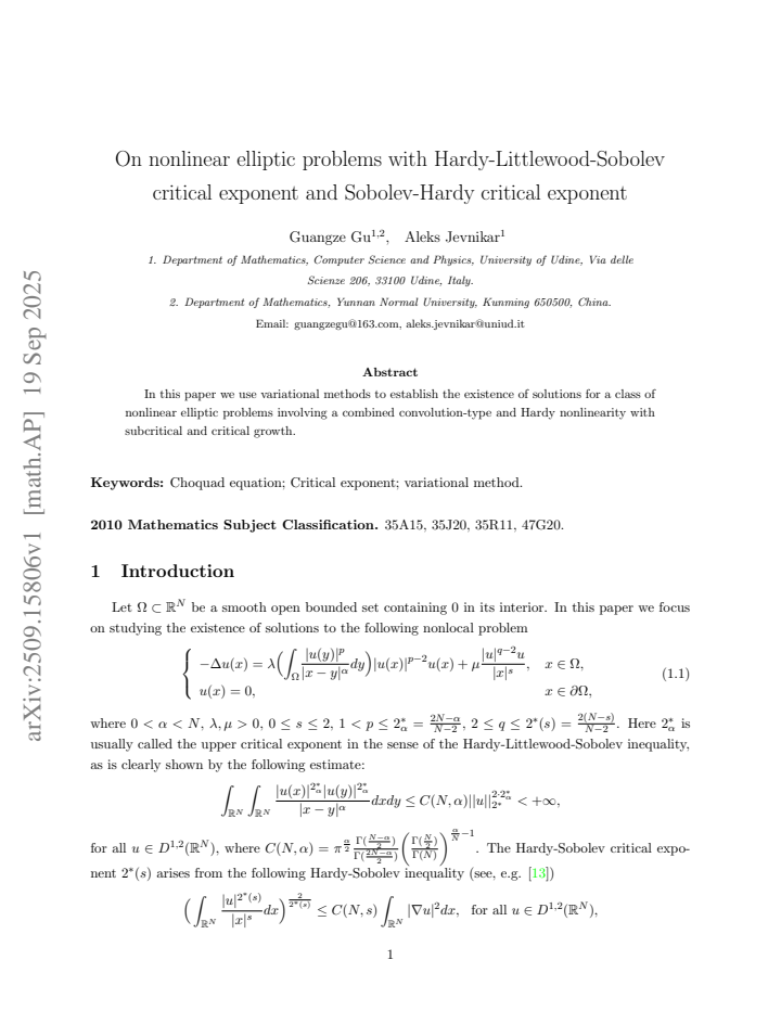 First page