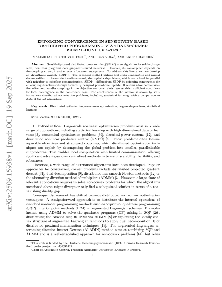 First page