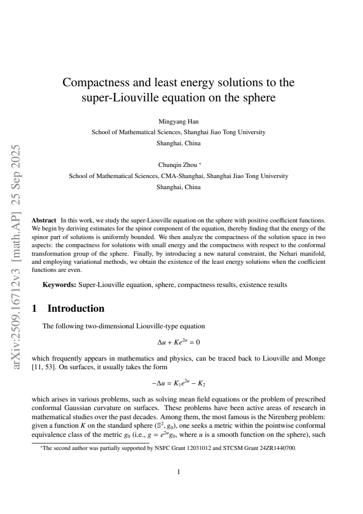 First page