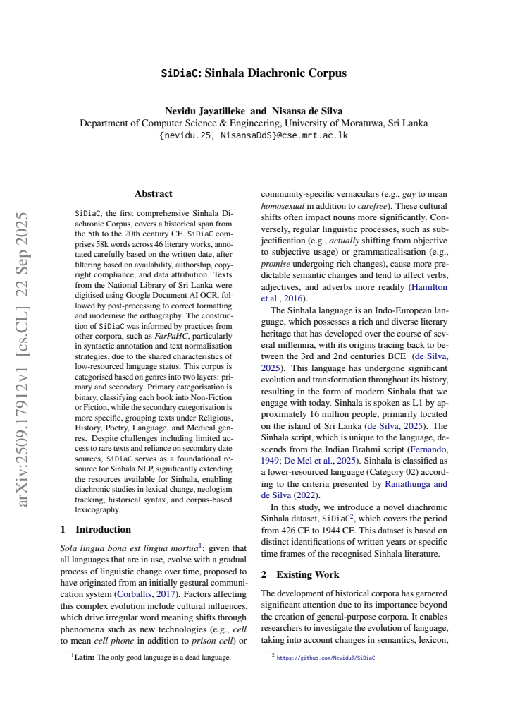 First page