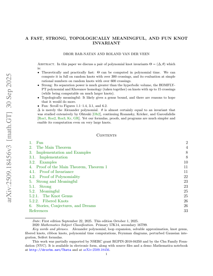 First page