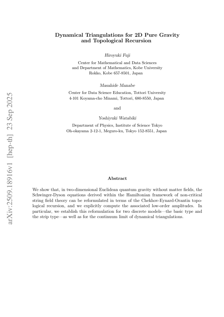 First page