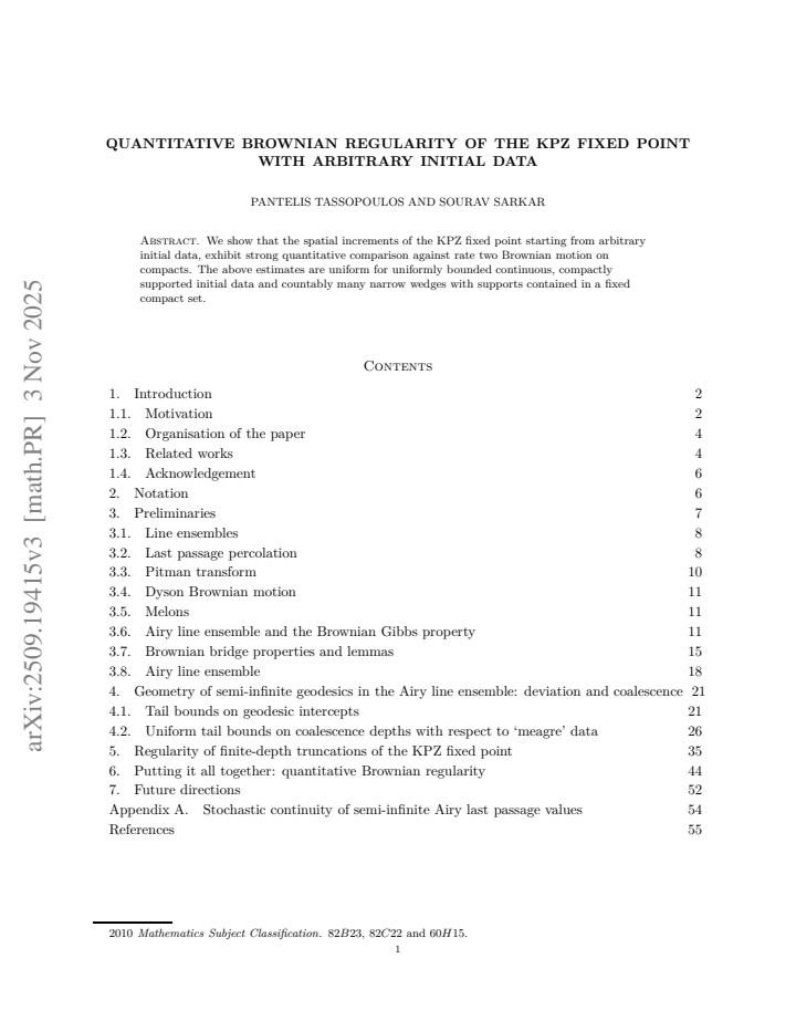 First page
