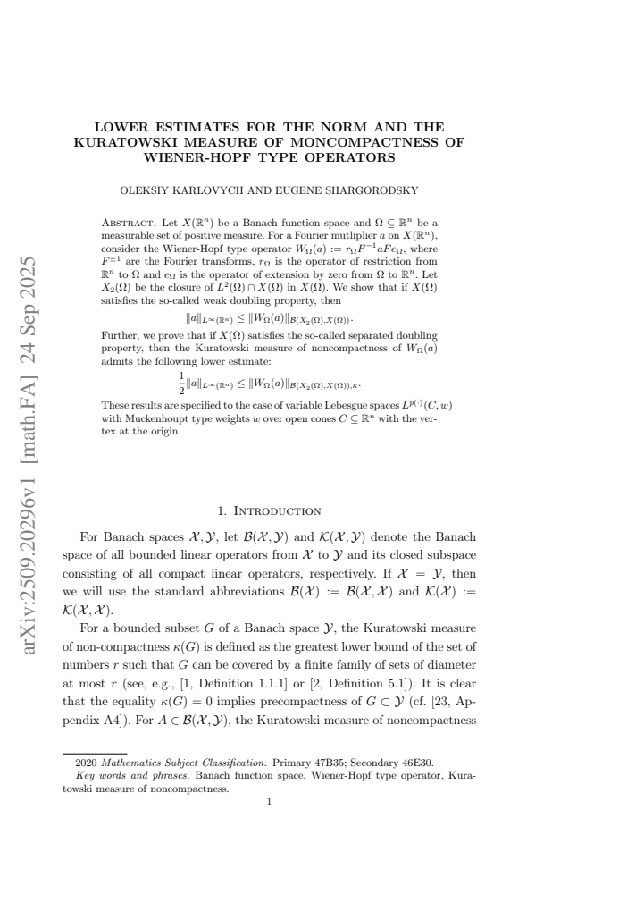 First page