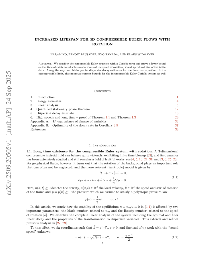 First page