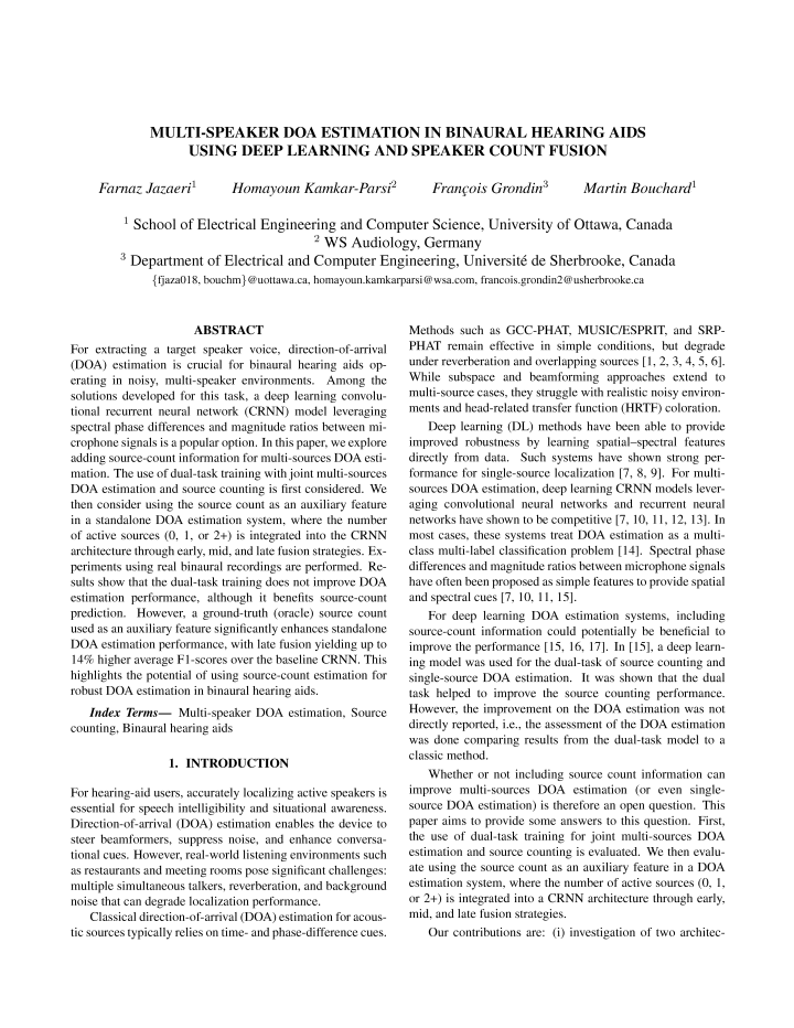 First page