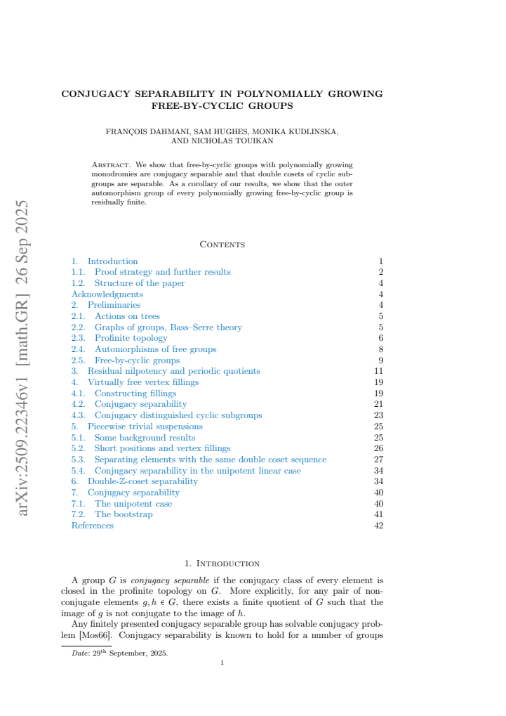 First page
