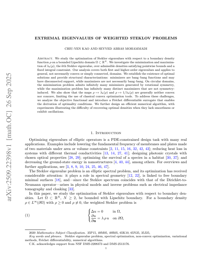 First page