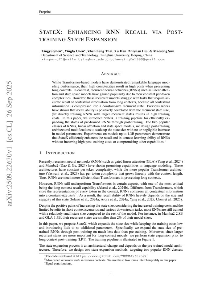 First page