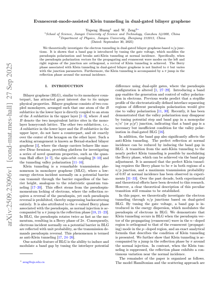 First page