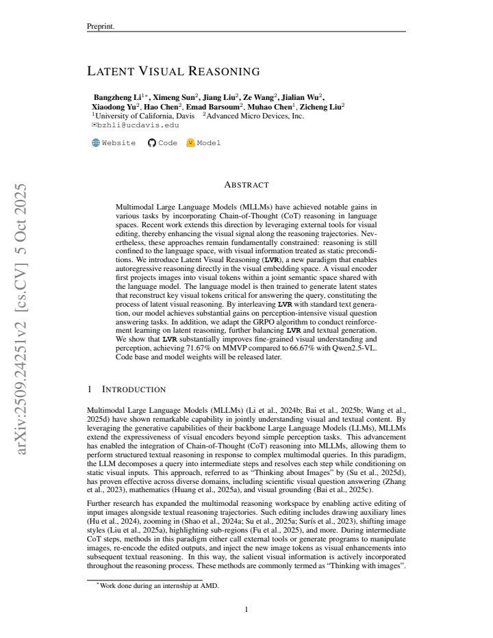 First page
