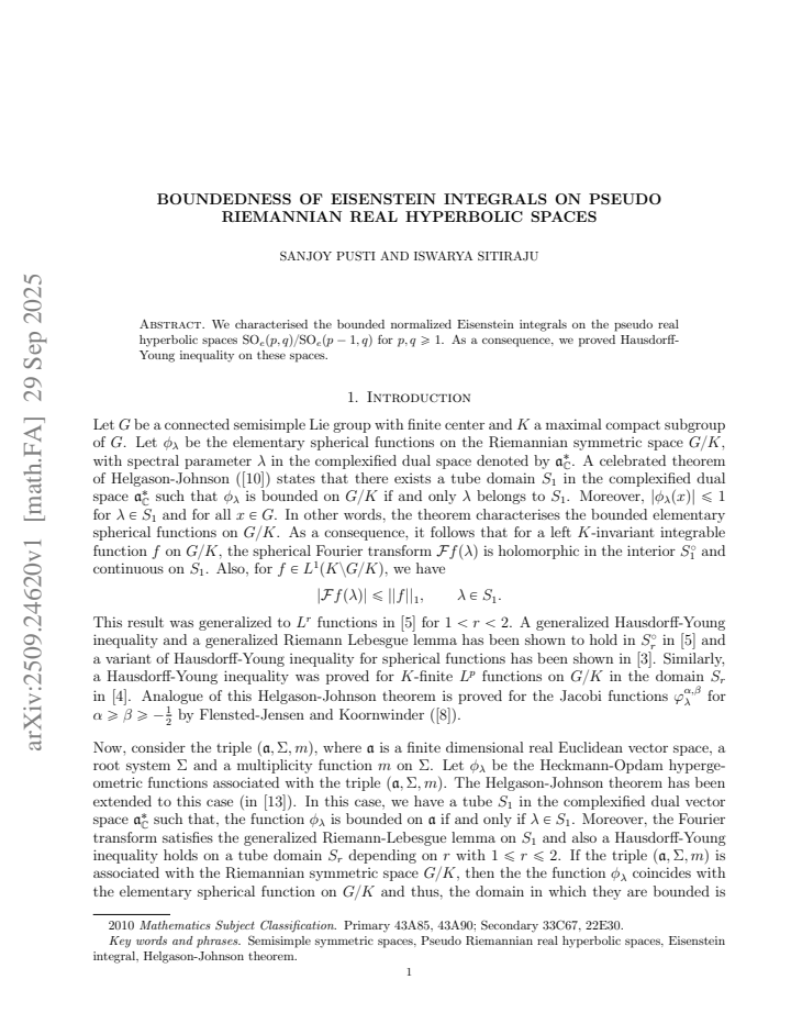 First page