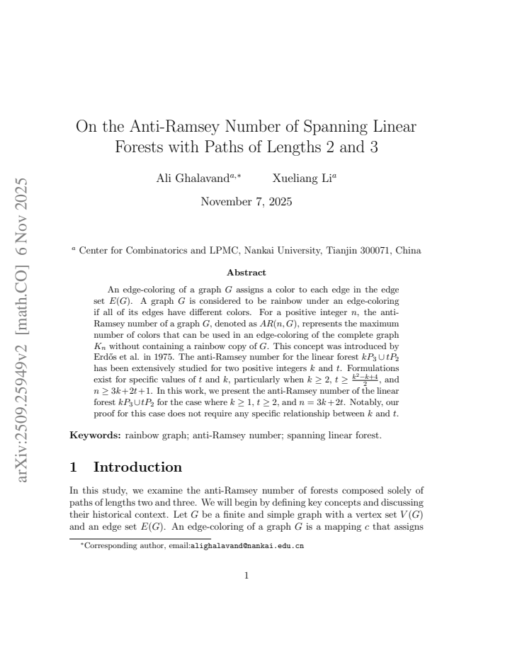 First page