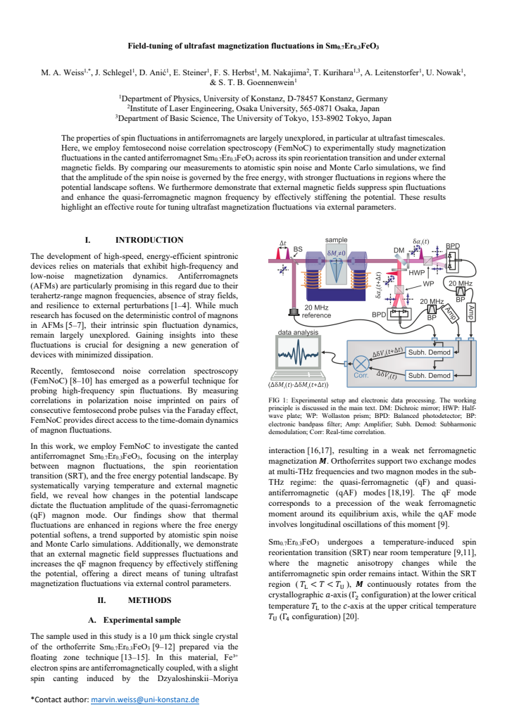 First page