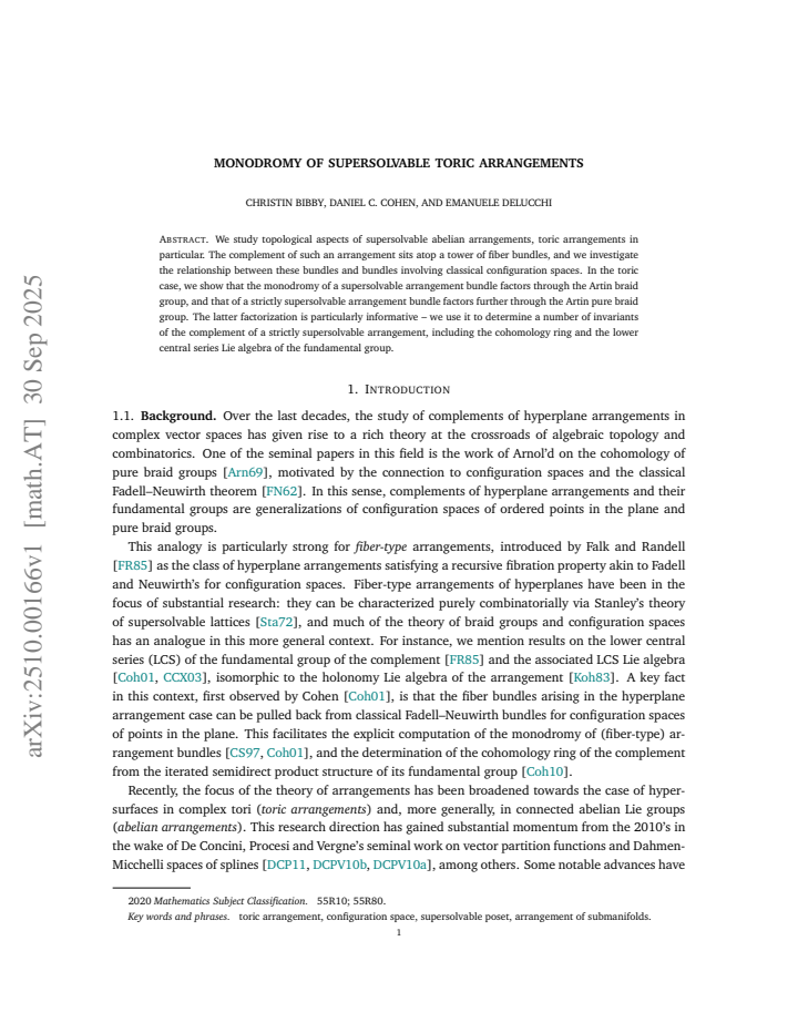 First page