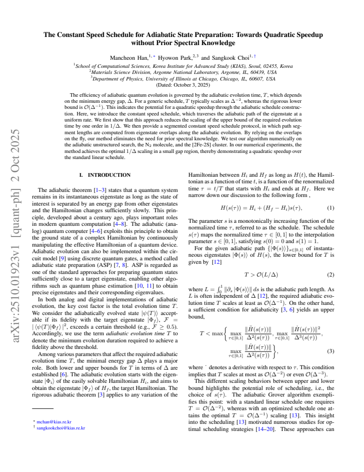 First page