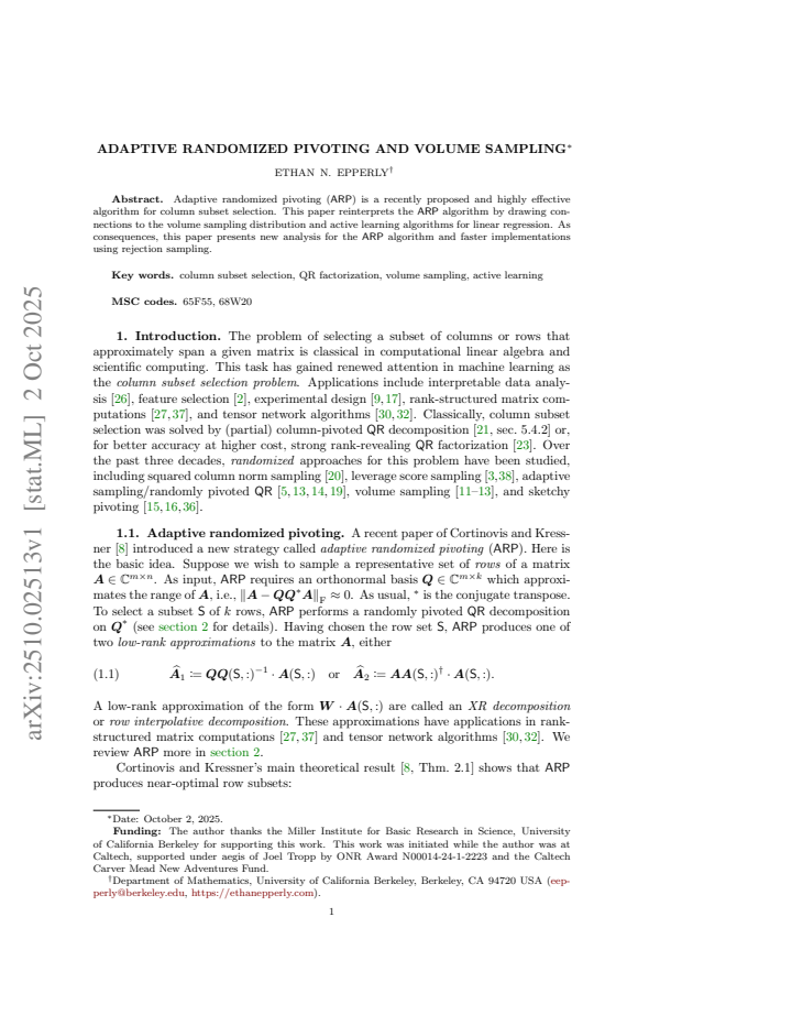 First page