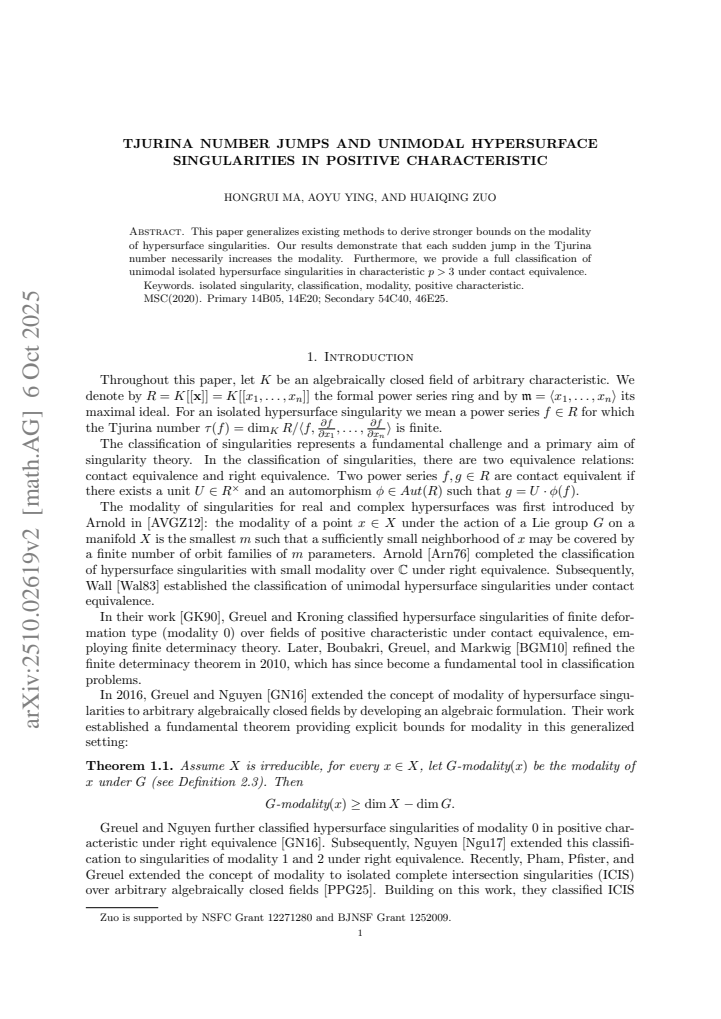 First page