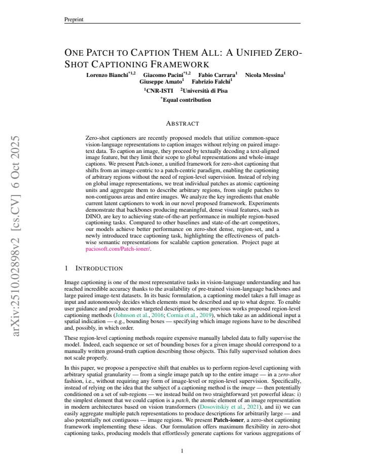 First page