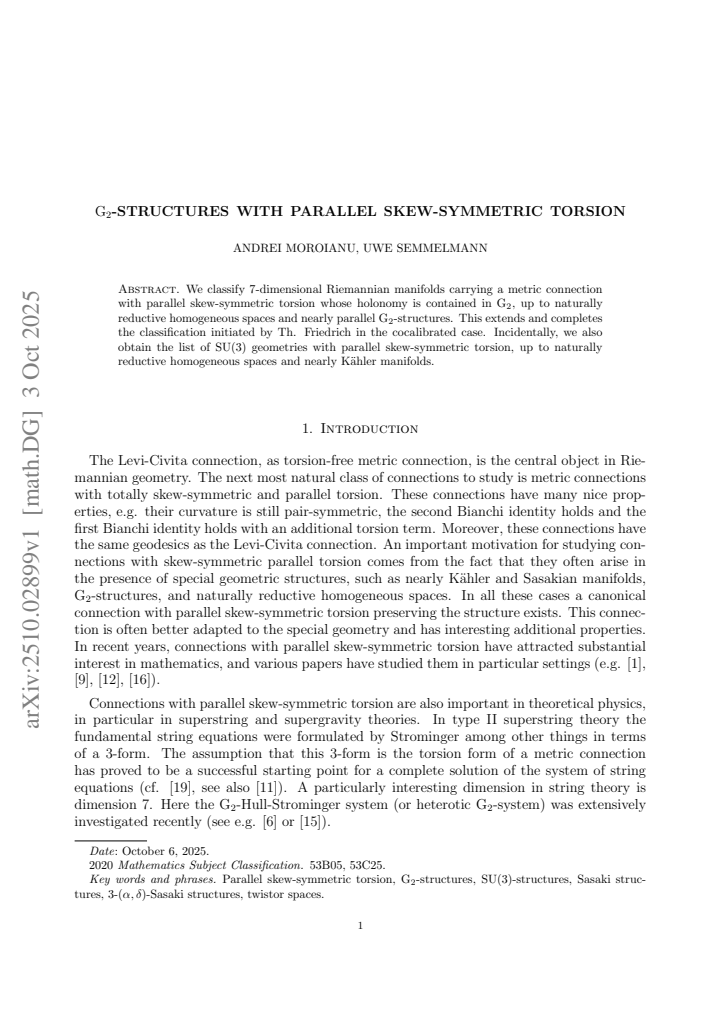 First page