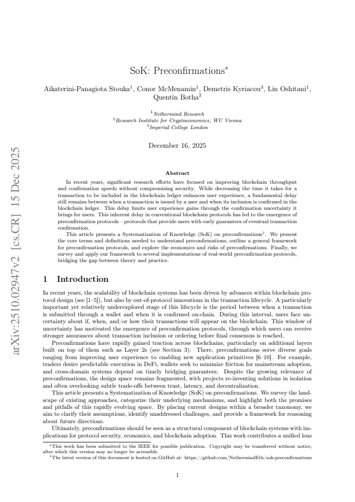 First page