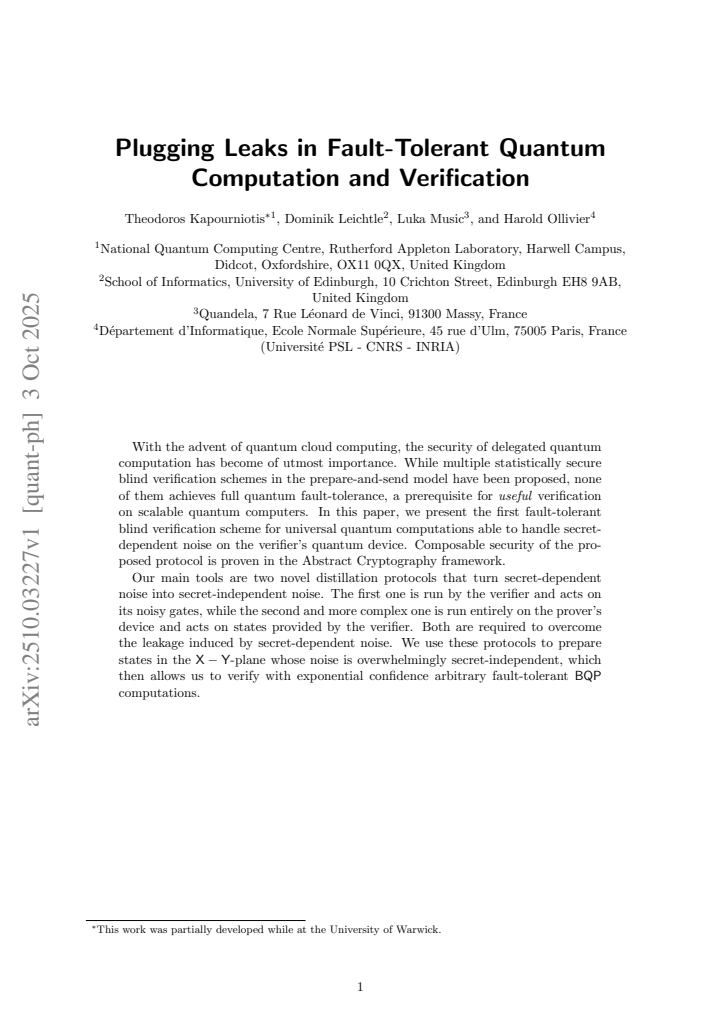 First page