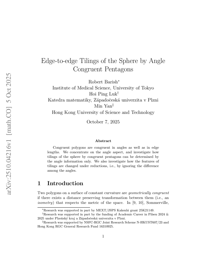 First page