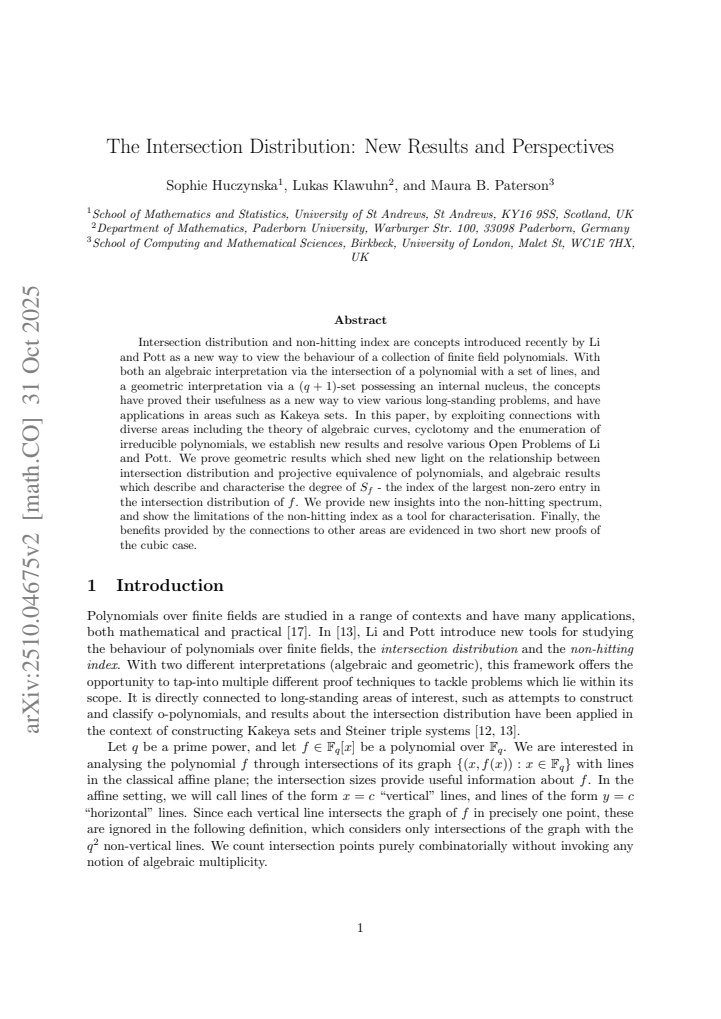 First page