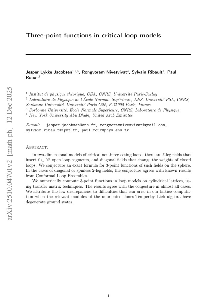 First page