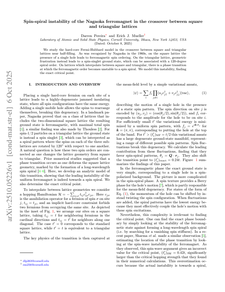 First page