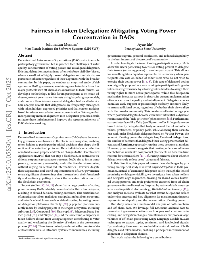 First page