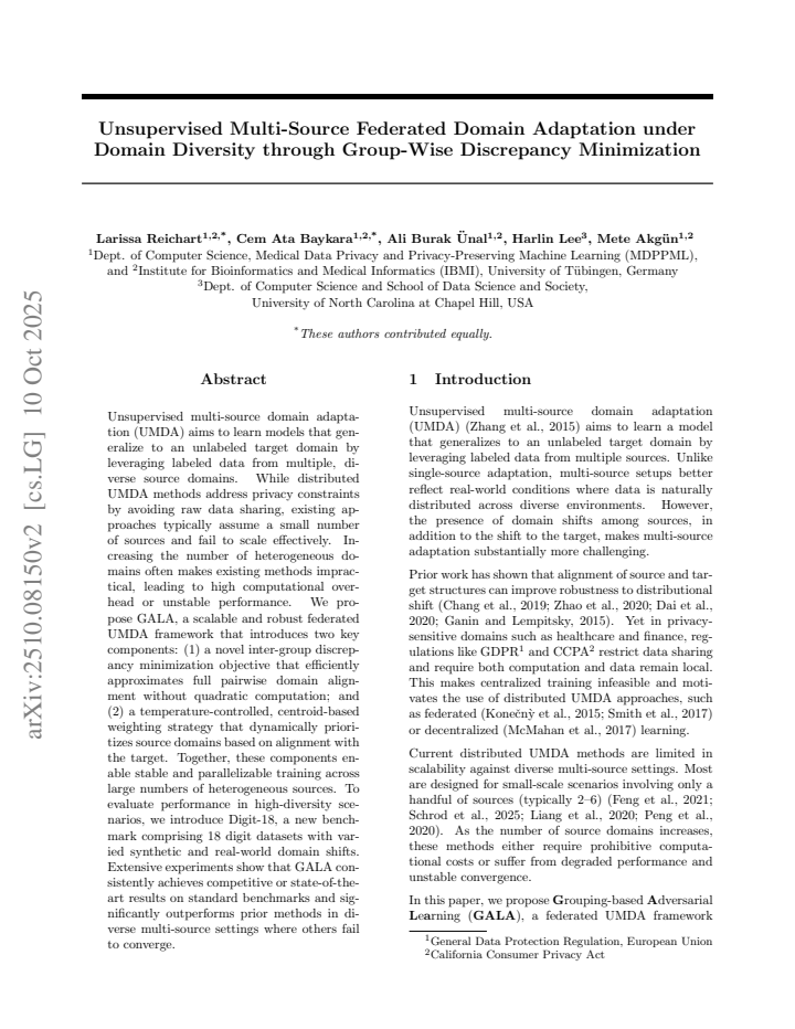 First page