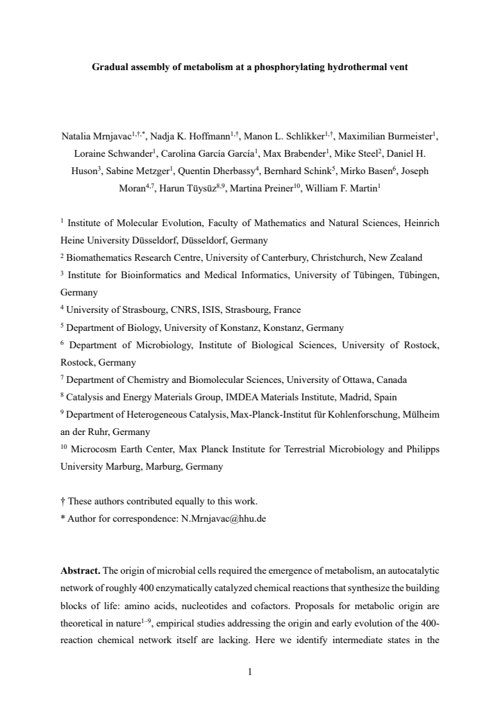 First page
