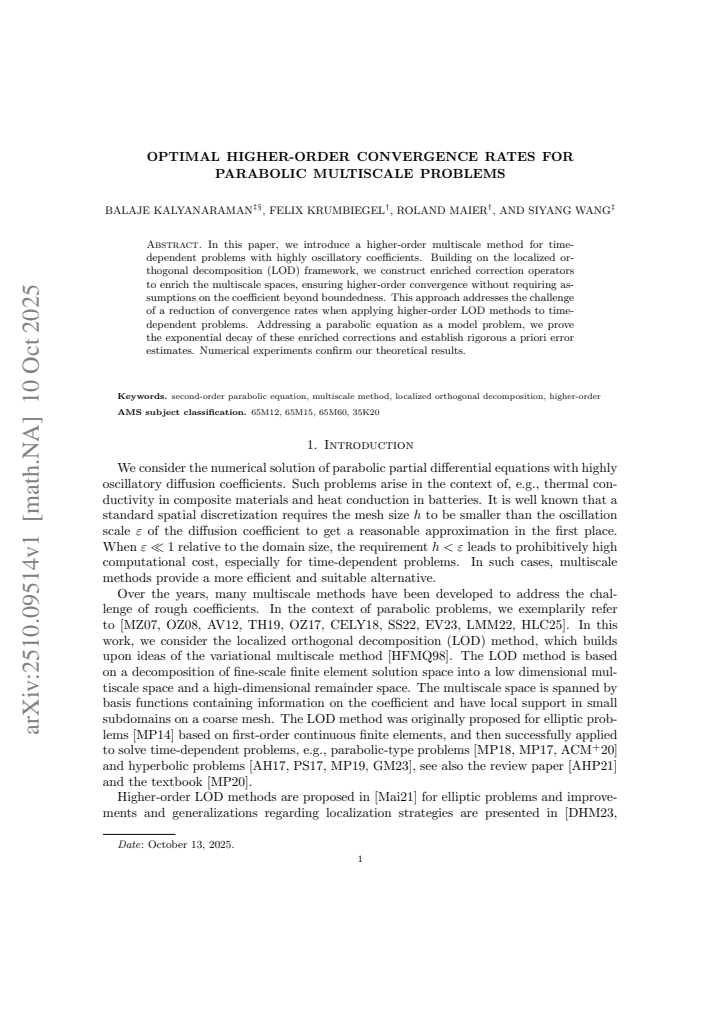 First page