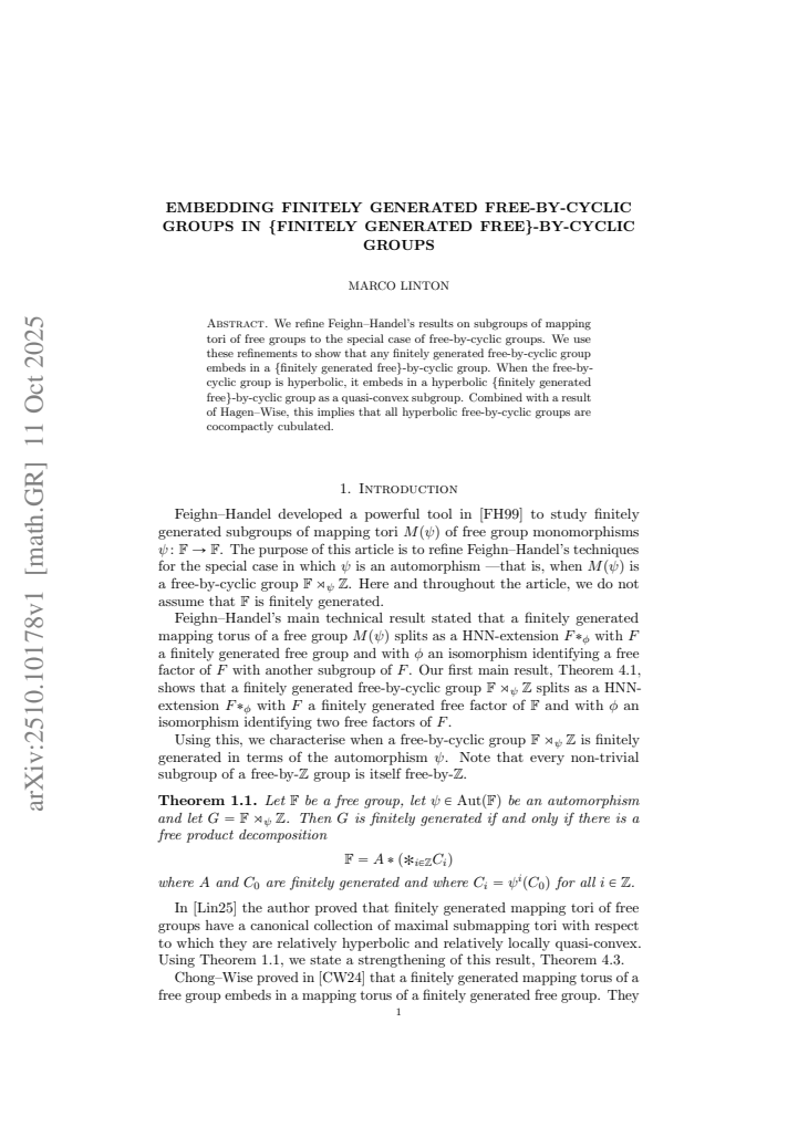 First page
