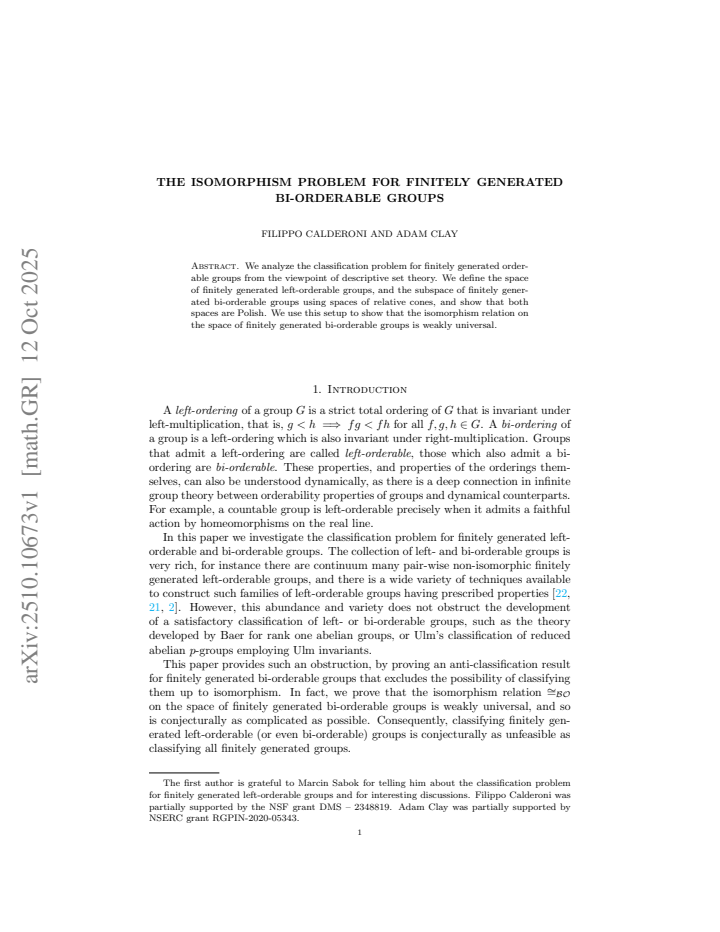 First page