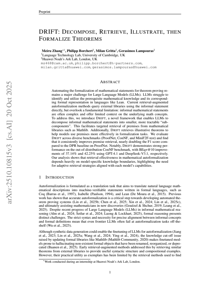 First page
