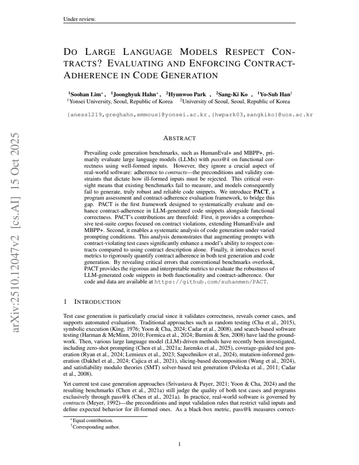 First page
