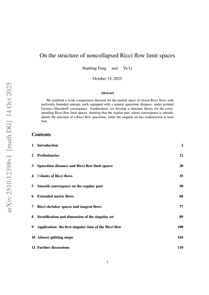 First page