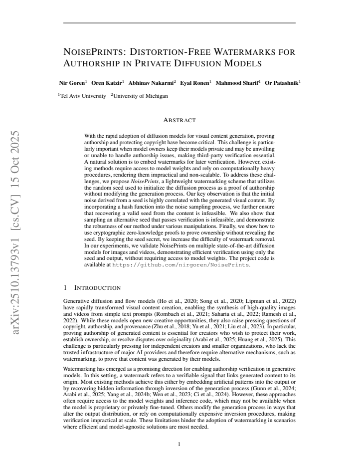 First page