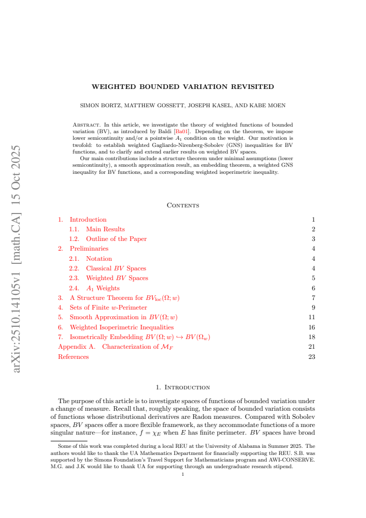 First page