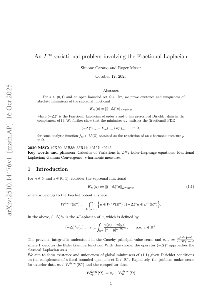 First page