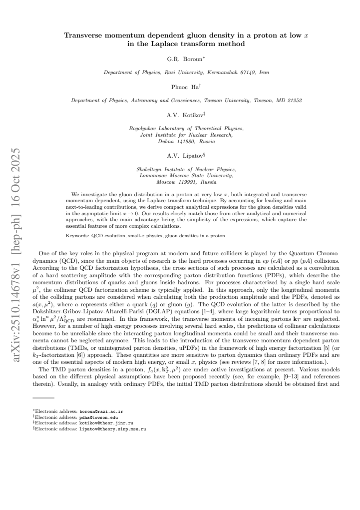 First page