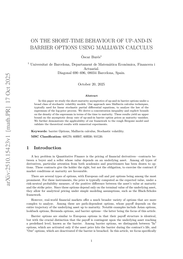 First page